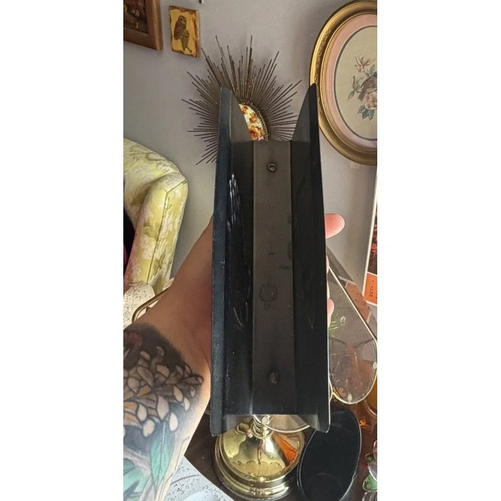 Vtg Coppercraft Guild Praying Hands Copper Napkin/Letter Holder 7